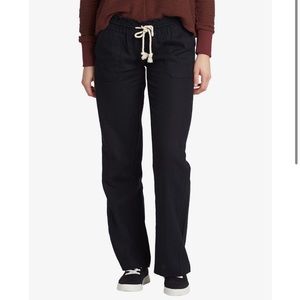 Roxy Oceanside Pant Size L Black NWT Flared Pants